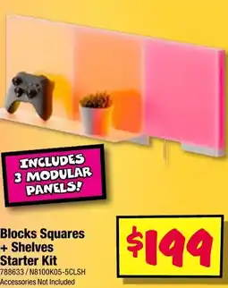 Blocks squares + shelves