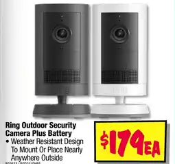 JB Hi-Fi Ring outdoor security camera plus battery offer