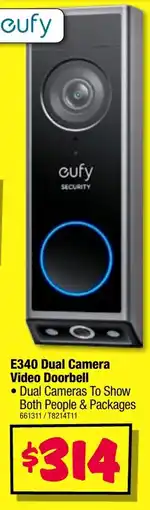 JB Hi-Fi E340 dual camera video doorbell offer