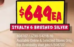 JB Hi-Fi Stealth & brushed silver offer