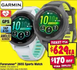 JB Hi-Fi Forerunner® 265s sports watch offer