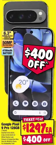 JB Hi-Fi Google pixel 9 pro 128gb offer