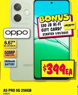 JB Hi-Fi A5 pro 5g 256gb offer