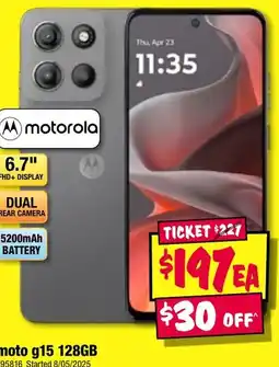 JB Hi-Fi Moto g15 128gb offer