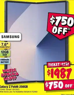 JB Hi-Fi Galaxy z fold6 256gb offer