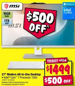 JB Hi-Fi 27" modern all-in-one desktop offer