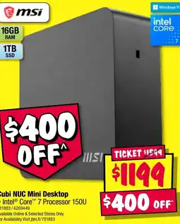 JB Hi-Fi Cubi NUC Mini Desktop offer