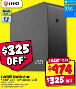 JB Hi-Fi Cubi nuc mini desktop offer