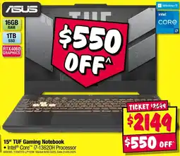 JB Hi-Fi 15" tuf gaming notebook •intel® core™ i7-13620h processor offer