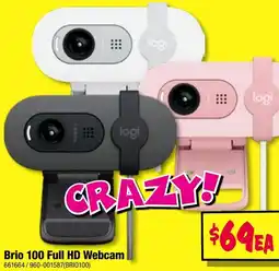 JB Hi-Fi Brio 100 full hd webcam offer