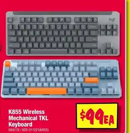 JB Hi-Fi K855 wireless mechanical tkl keyboard offer
