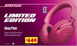 JB Hi-Fi Bose quietcomfort ultra headphones offer
