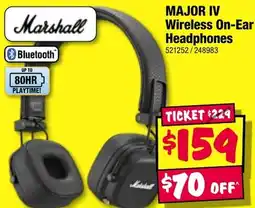 JB Hi-Fi Major iv wireless on-ear headphones offer