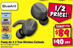 JB Hi-Fi Pump air x 2 true wireless earbuds offer