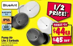 JB Hi-Fi Pump air lite 2 earbuds offer