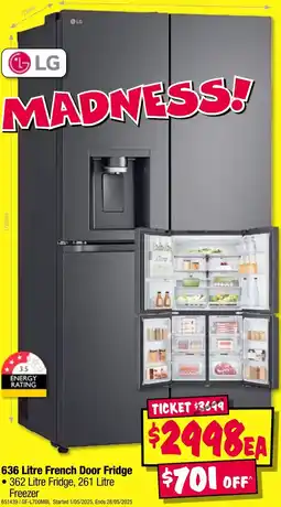 JB Hi-Fi French door fridge offer