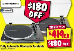 JB Hi-Fi Fully automatic bluetooth turntable offer
