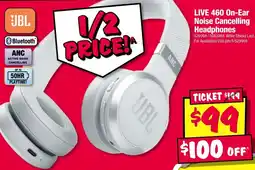 JB Hi-Fi Live 460 on-ear noise cancelling headphones offer