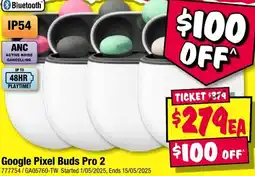 JB Hi-Fi Google Pixel Buds Pro 2 offer