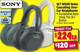 JB Hi-Fi Ult wear noise cancelling over- ear headphones offer