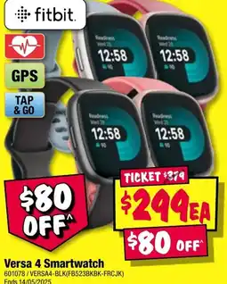 JB Hi-Fi Versa 4 smartwatch offer