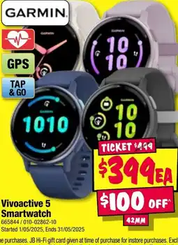 JB Hi-Fi Vivoactive 5 smartwatch offer