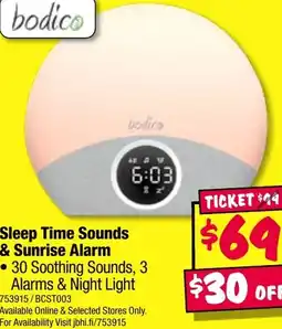JB Hi-Fi Sleep time sounds & sunrise alarm offer