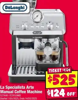 JB Hi-Fi La specialista arte manual coffee machine offer