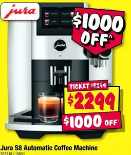 JB Hi-Fi Jura s8 automatic coffee machine offer