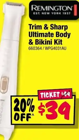 JB Hi-Fi Trim & sharp ultimate body & bikini kit offer