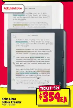 JB Hi-Fi Kobo libra colour ereader offer