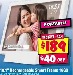 JB Hi-Fi 10.1" rechargeable smart frame 16gb offer