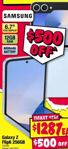 JB Hi-Fi Galaxy z flip6 256gb offer