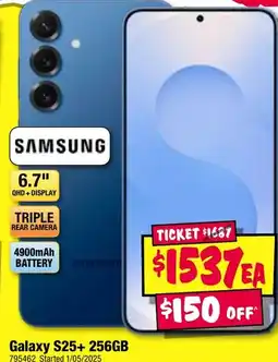JB Hi-Fi Galaxy s25+ 256gb offer
