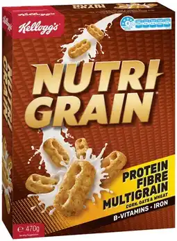 IGA Kellogg’s Nutri‑Grain 470g offer