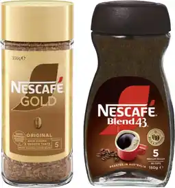 IGA Nescafé Blend 43 Instant Coffee 140‑150g or Gold 90‑100g Selected Varieties offer