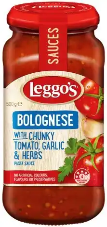 IGA Leggo’s Pasta Sauce 490‑500g Selected Varieties offer