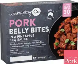 IGA Community Co Pork Belly Bites 500g offer