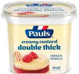 IGA Pauls Double Thick Creamy Custard 900g Selected Varieties offer