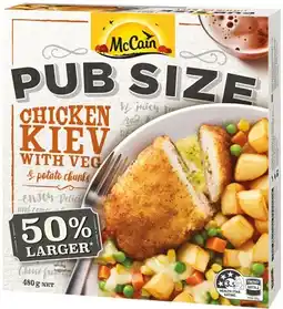 IGA McCain Pub Size Frozen Meal 480‑500g Selected Varieties offer
