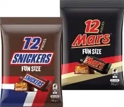 IGA Mars, M&M’s or Skittles Fun Size Pack 132‑192g Selected Varieties offer