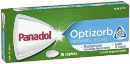 IGA Panadol Optizorb Paracetamol 500mg Caplets 16 Pack offer