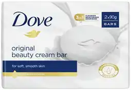 IGA Dove Beauty Cream Bar 2x90g Selected Varieties offer
