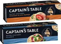 IGA Nabisco Captain’s Table Water Crackers 125g or Vita Weat Crackers 130-140g Selected Varieties offer