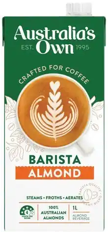 IGA Australia’s Own Barista Almond, Oat or Macadamia Milk 1 Litre offer