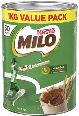 IGA Nestle Milo Milk Mod 1kg offer