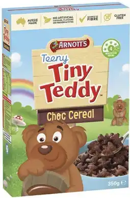 IGA Arnott’s Tiny Teddy Cereal 350g Selected Varieties offer