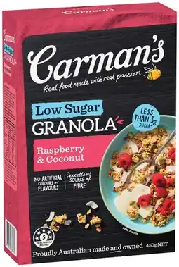 IGA Carman’s Granola 425‑450g Selected Varieties offer