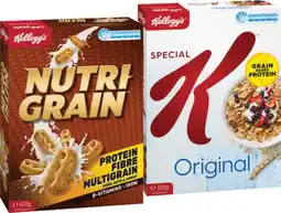 IGA Kellogg’s Cereal Nutri‑Grain 470g, Special K Original or Coco Pop Chex 500g offer