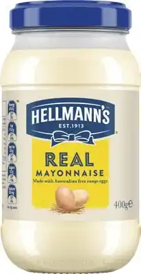IGA Hellmann’s Real Mayonnaise 400g or Plant Based Mayo 320g Selected Varieties offer